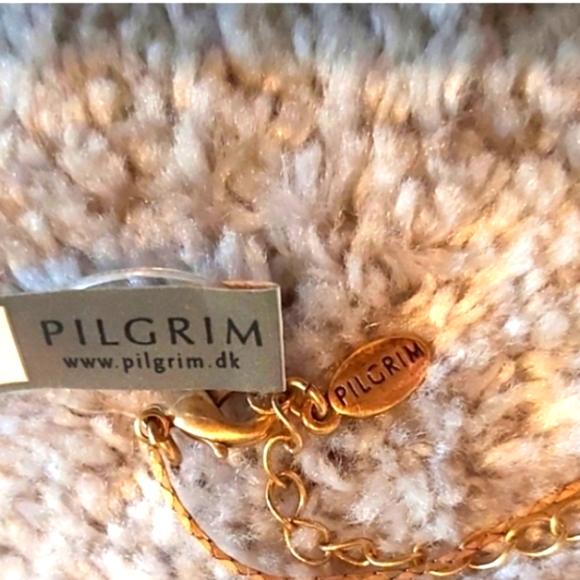 PILGRIM PK PENDULUM GOLD PLATED HANDMADE NECKLACE - Picture 7 of 7